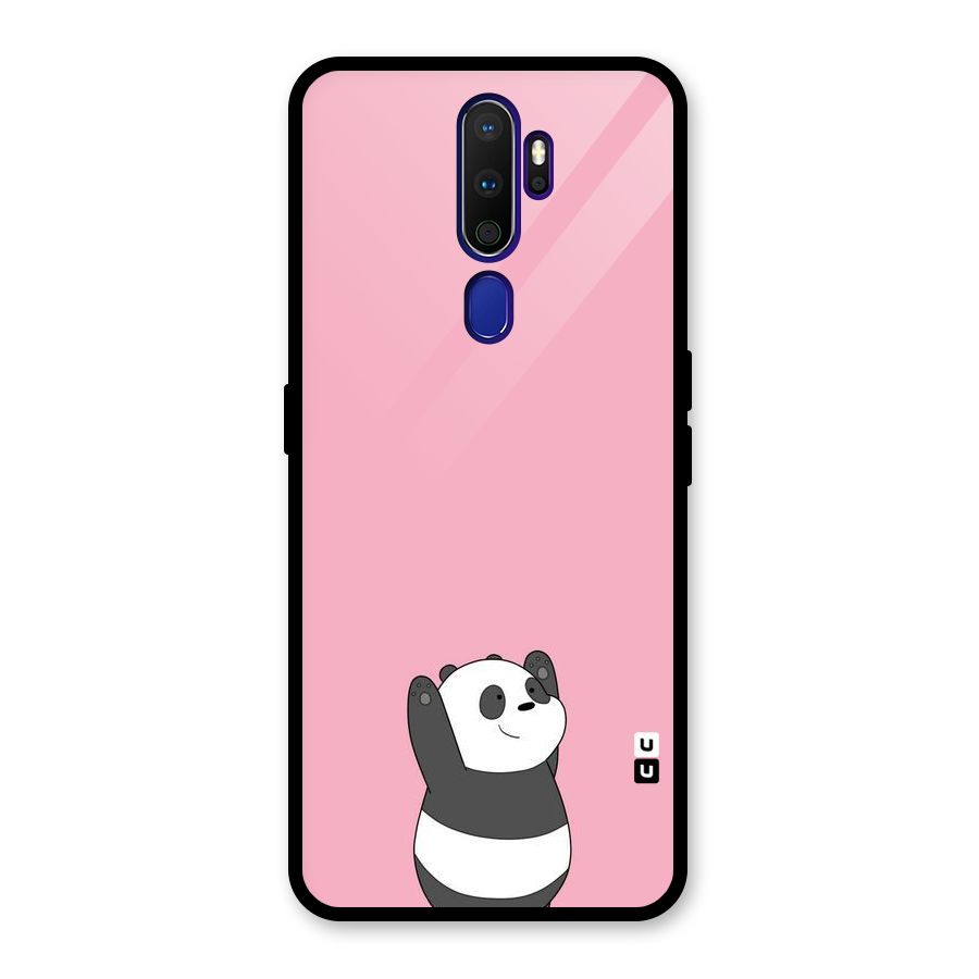 Panda Handsup Glass Back Case for Oppo A9 (2020)