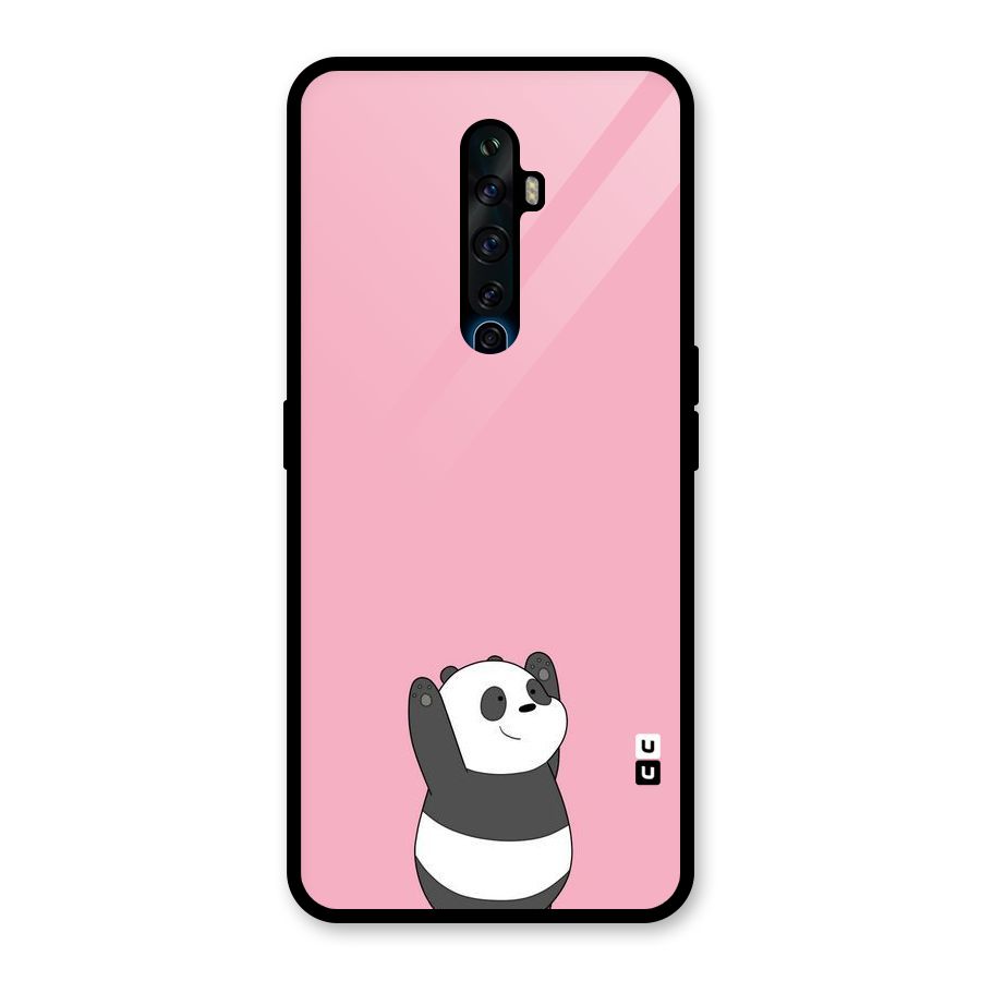 Panda Handsup Glass Back Case for Oppo Reno2 Z