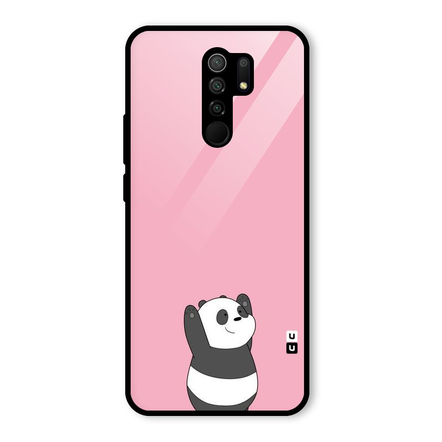 Panda Handsup Glass Back Case for Poco M2