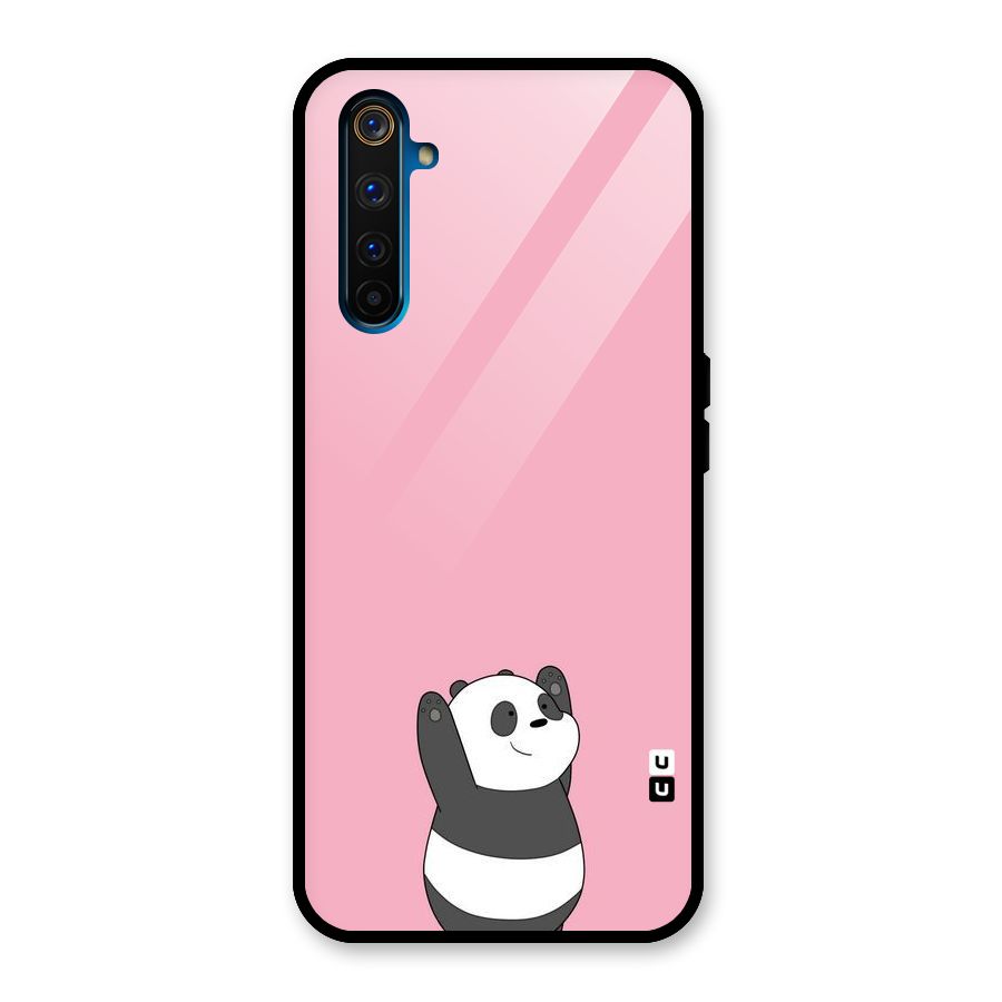Panda Handsup Glass Back Case for Realme 6 Pro