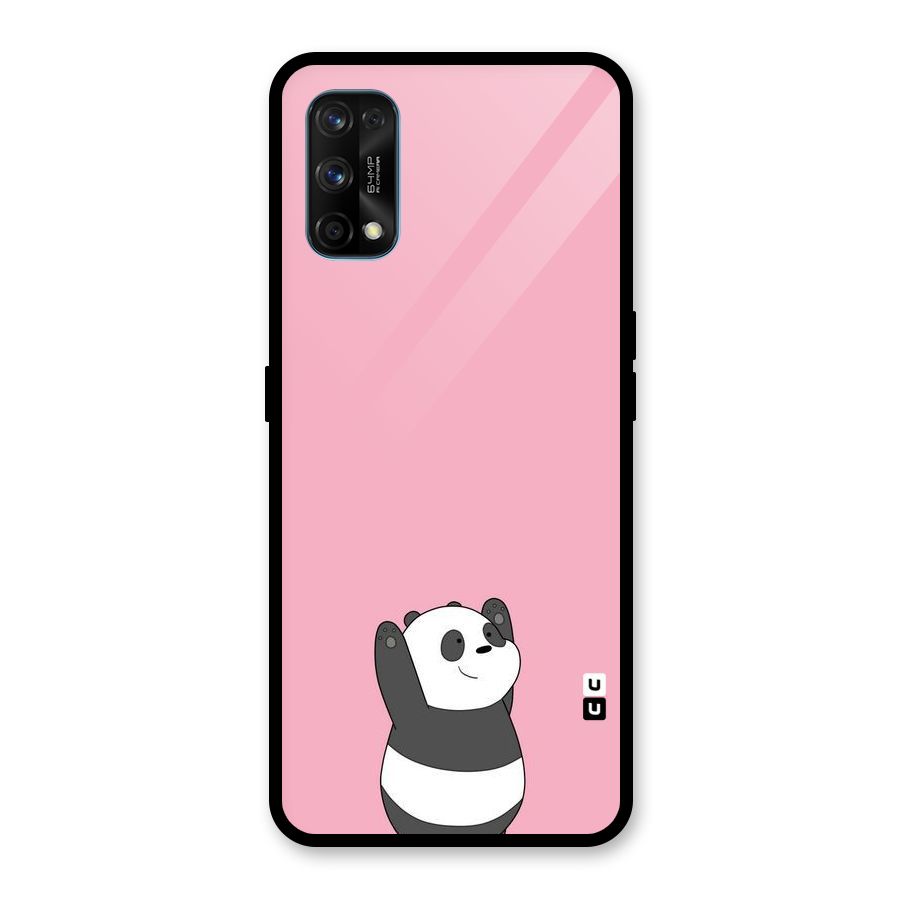 Panda Handsup Glass Back Case for Realme 7 Pro
