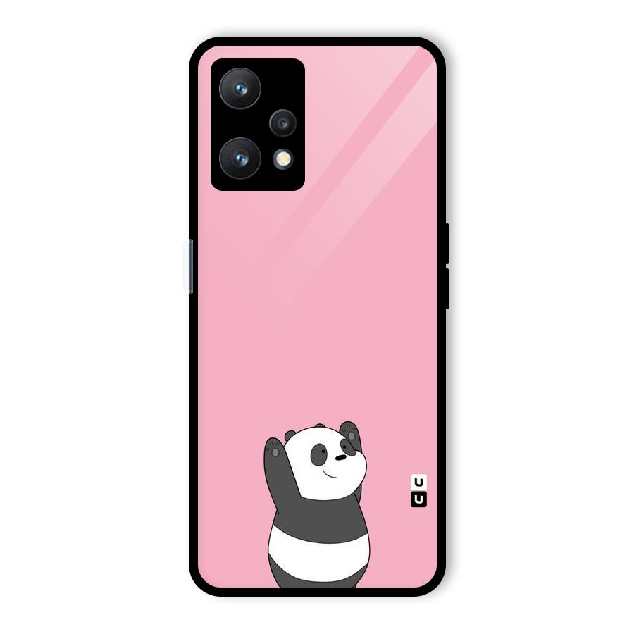 Panda Handsup Glass Back Case for Realme 9 Pro 5G