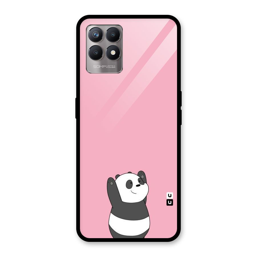Panda Handsup Glass Back Case for Realme Narzo 50