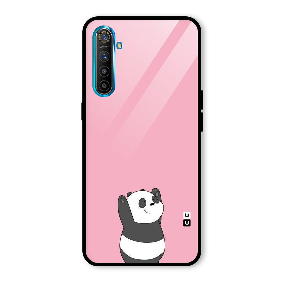 Panda Handsup Glass Back Case for Realme X2