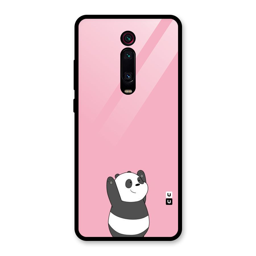 Panda Handsup Glass Back Case for Redmi K20