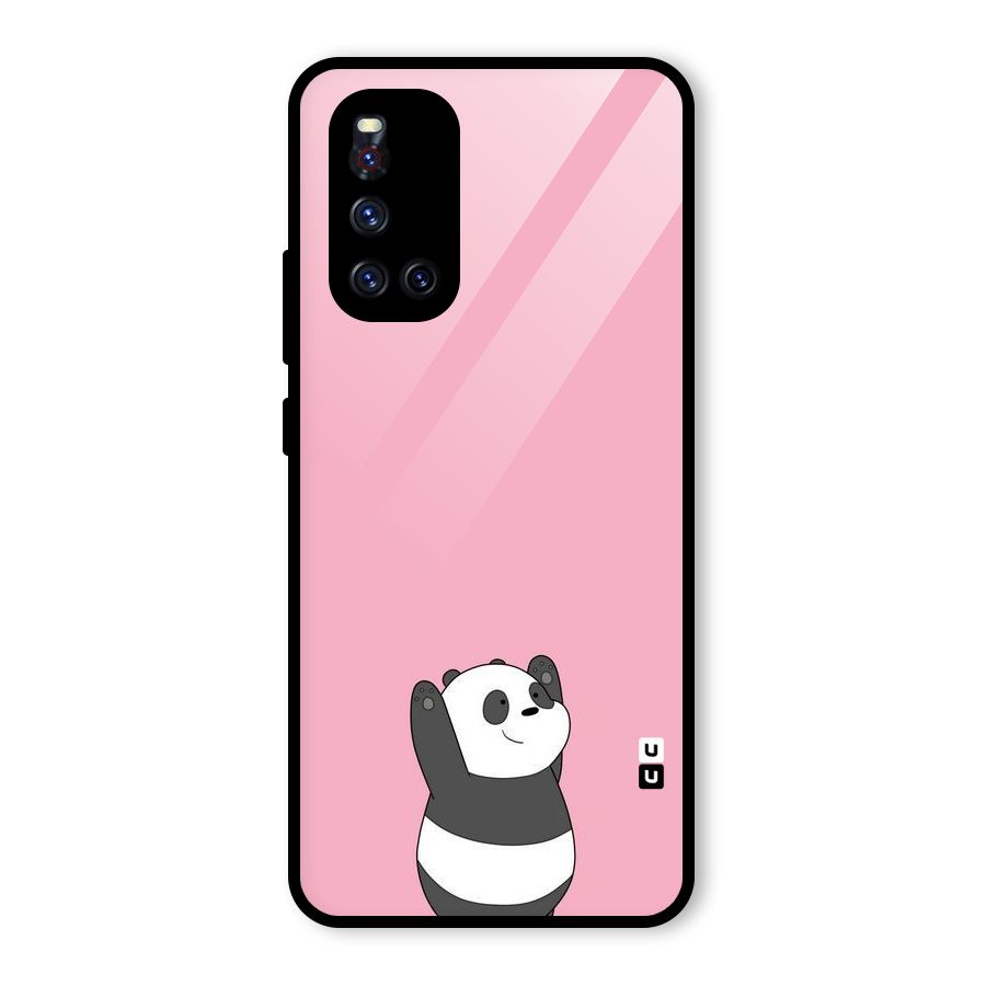 Panda Handsup Glass Back Case for Vivo V19