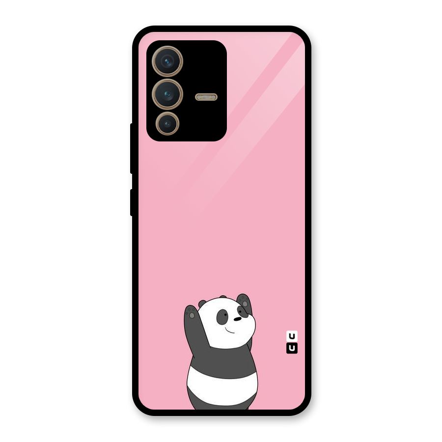 Panda Handsup Glass Back Case for Vivo V23 5G