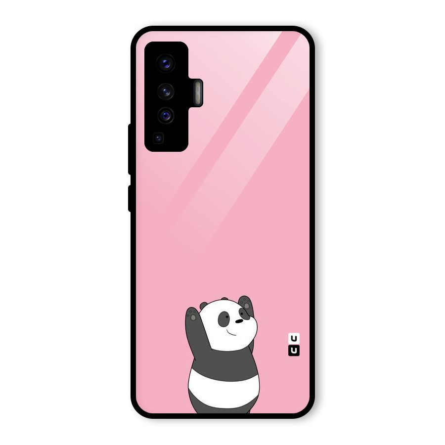 Panda Handsup Glass Back Case for Vivo X50