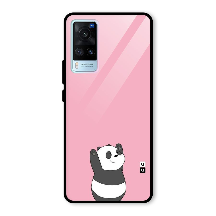 Panda Handsup Glass Back Case for Vivo X60