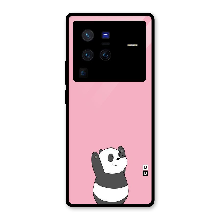 Panda Handsup Glass Back Case for Vivo X80 Pro