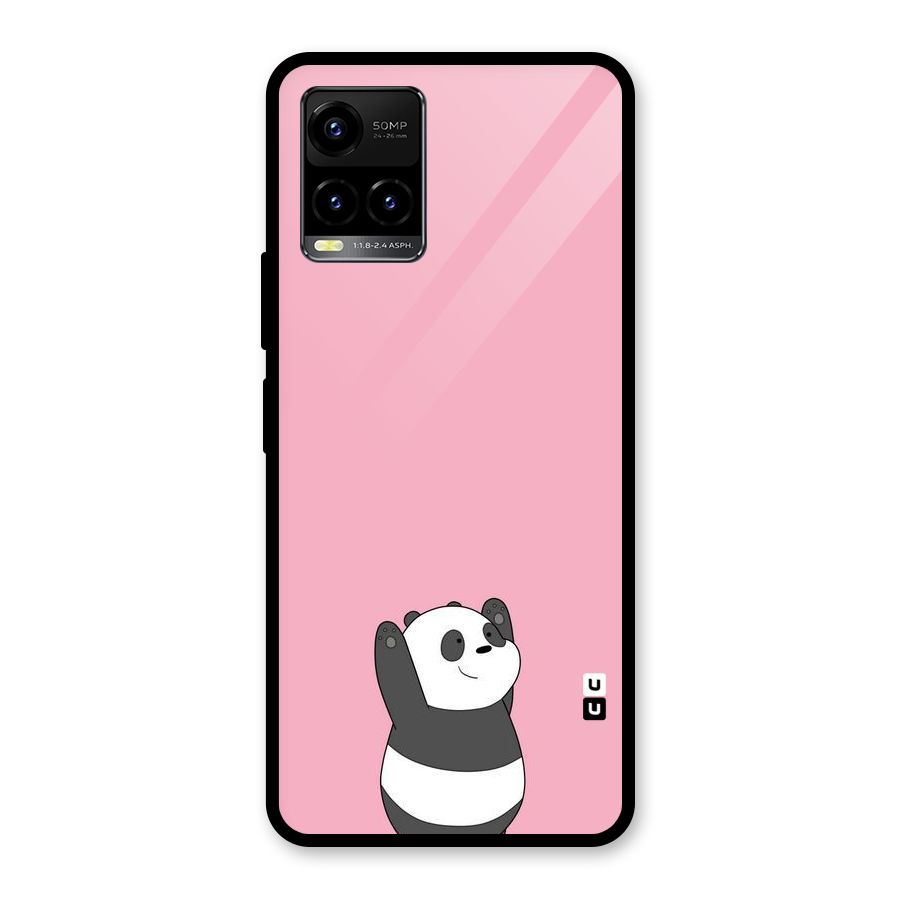 Panda Handsup Glass Back Case for Vivo Y21T