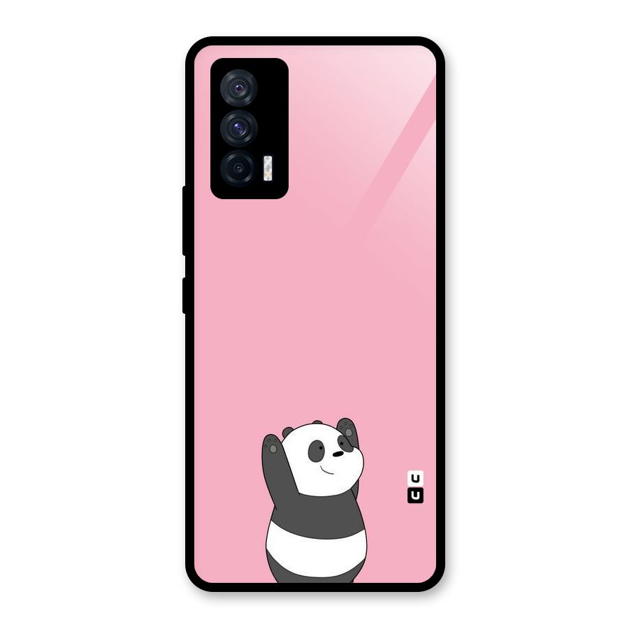 Panda Handsup Glass Back Case for Vivo iQOO 7 5G