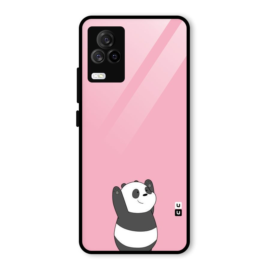 Panda Handsup Glass Back Case for Vivo iQOO 7 Legend 5G