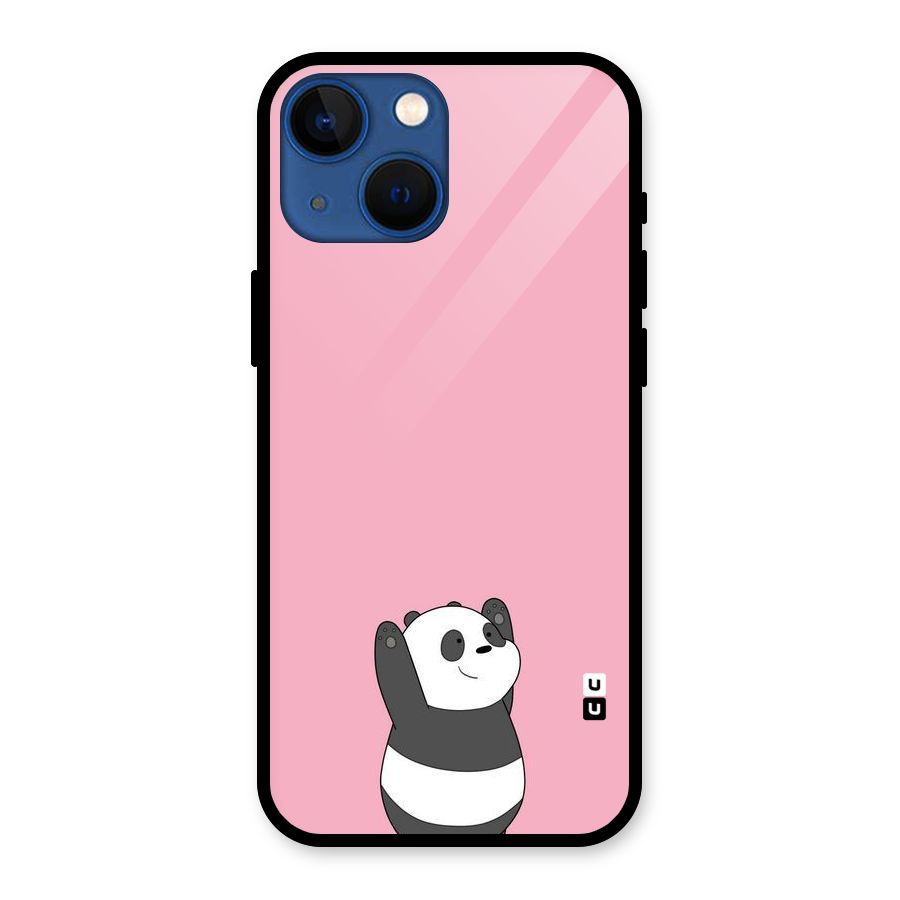 Panda Handsup Glass Back Case for iPhone 13 Mini