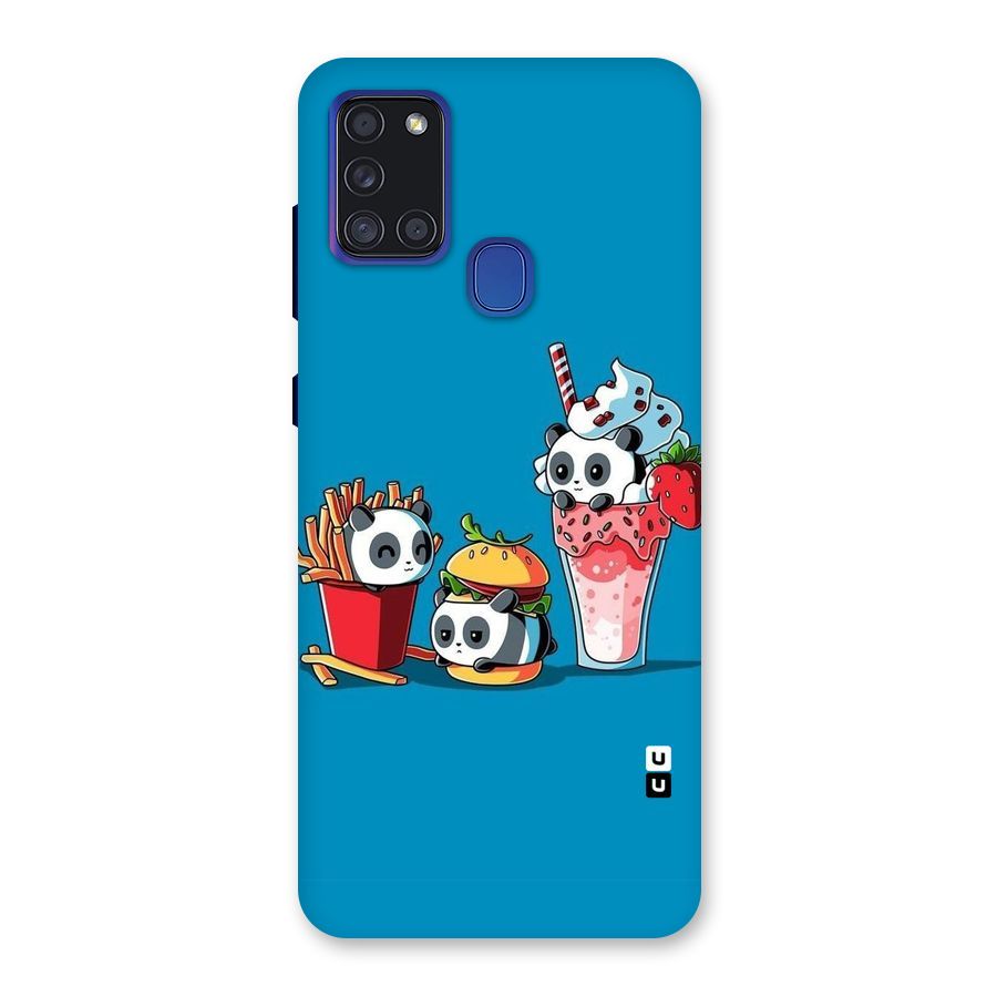 Panda Lazy Back Case for Galaxy A21s