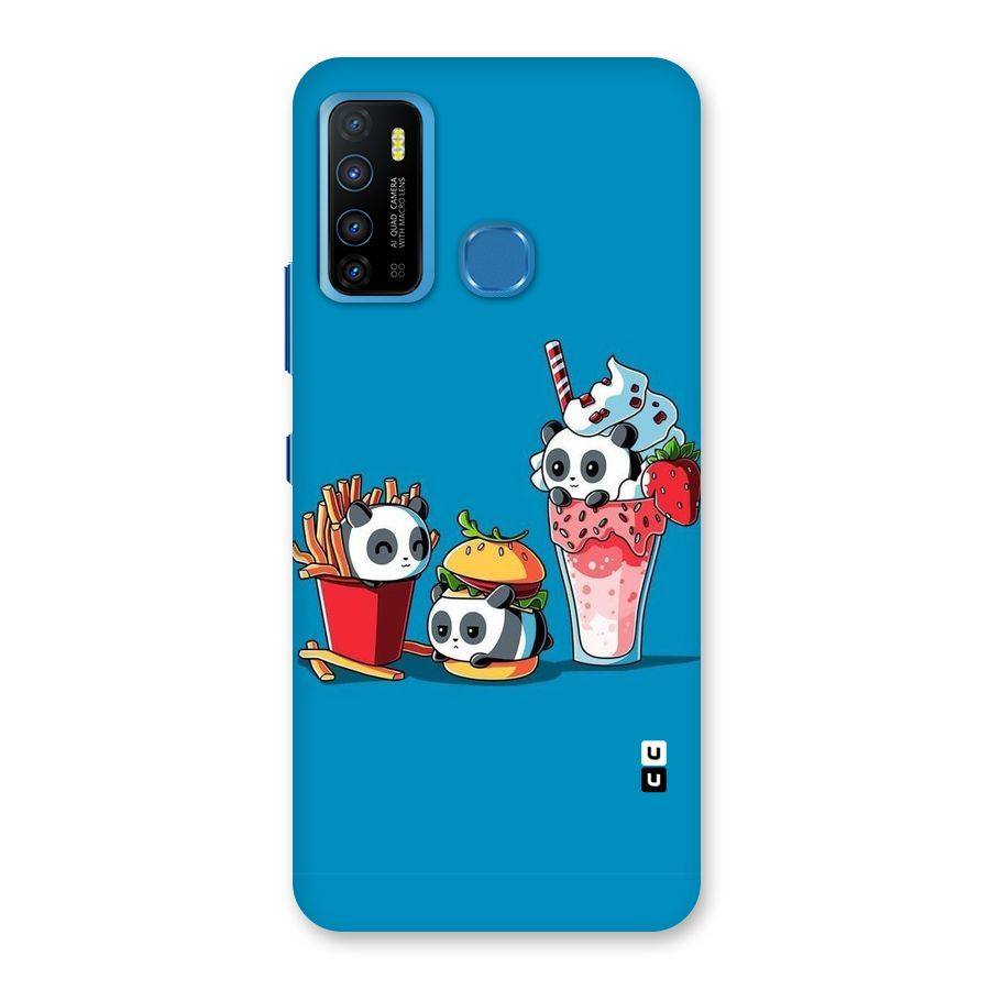 Panda Lazy Back Case for Infinix Hot 9