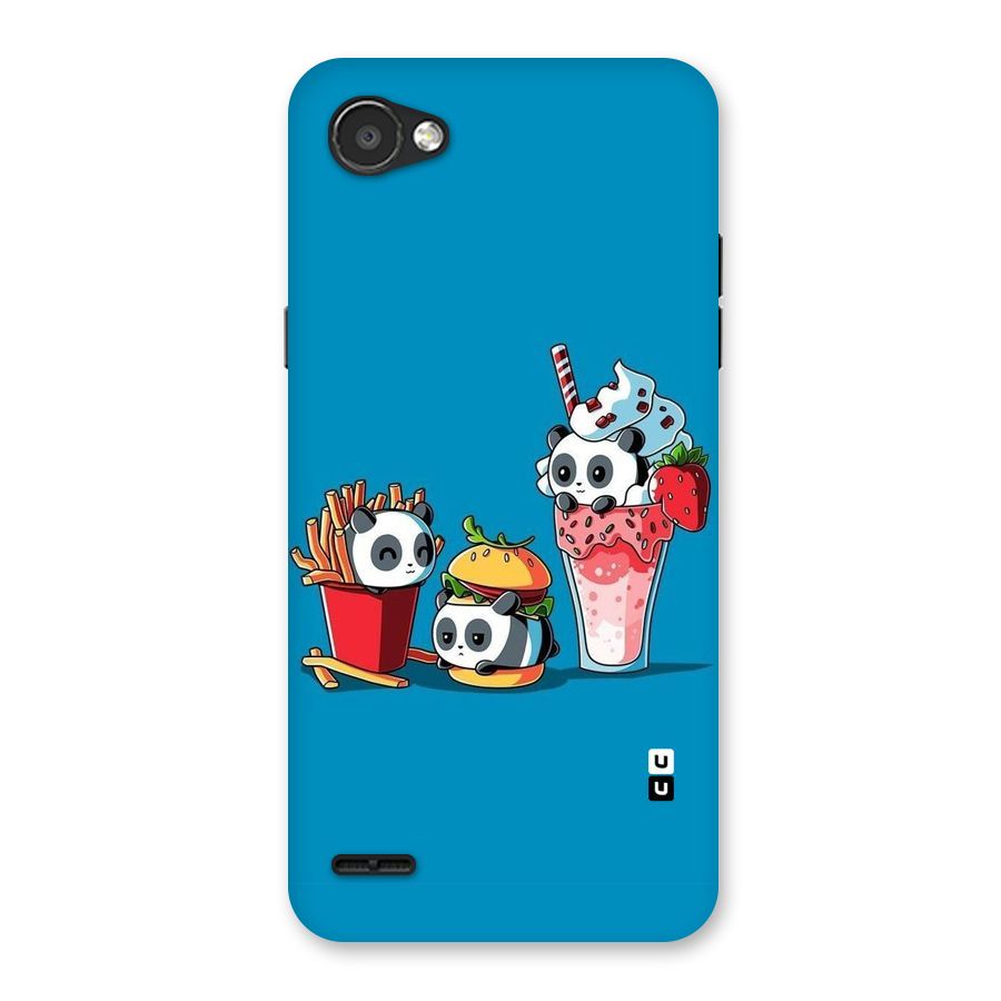 Panda Lazy Back Case for LG Q6