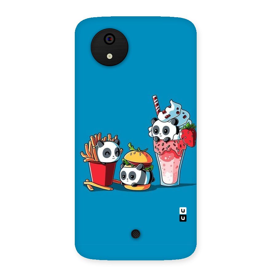 Panda Lazy Back Case for Micromax Canvas A1