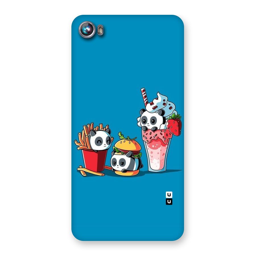 Panda Lazy Back Case for Micromax Canvas Fire 4 A107