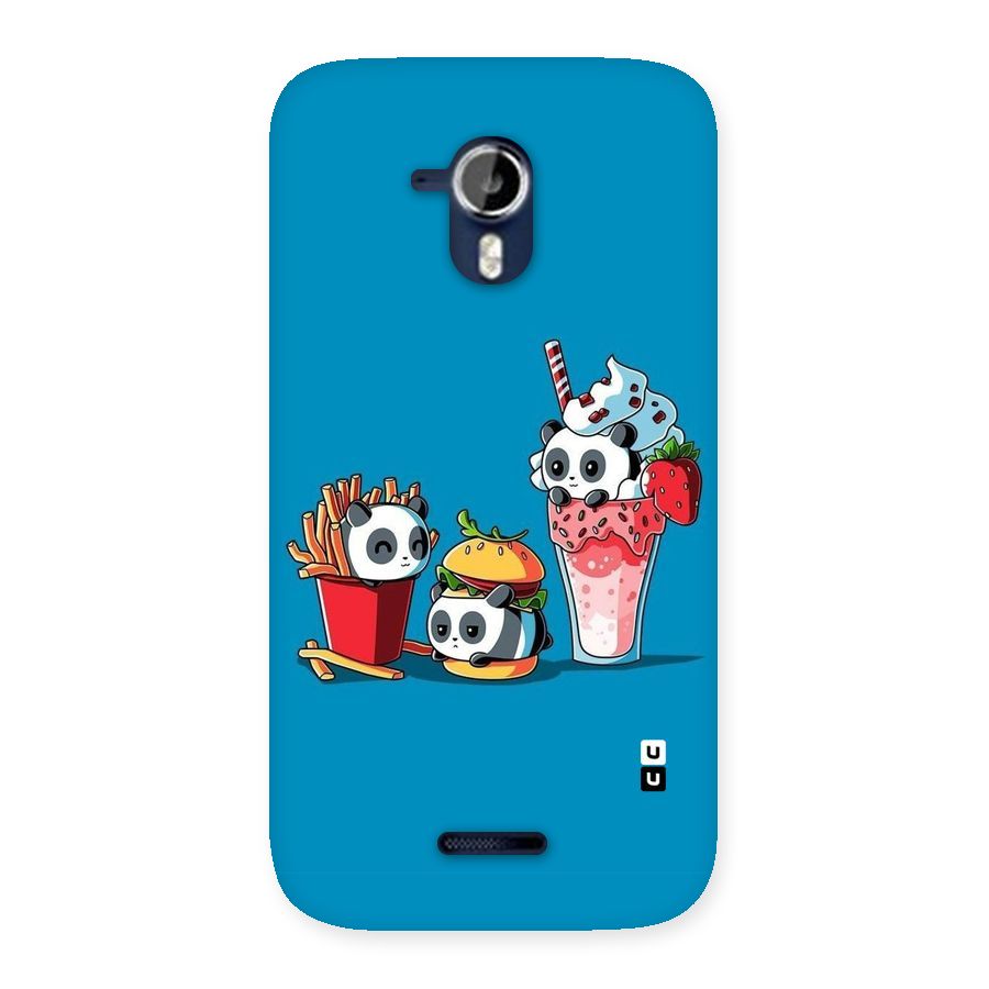 Panda Lazy Back Case for Micromax Canvas Magnus A117