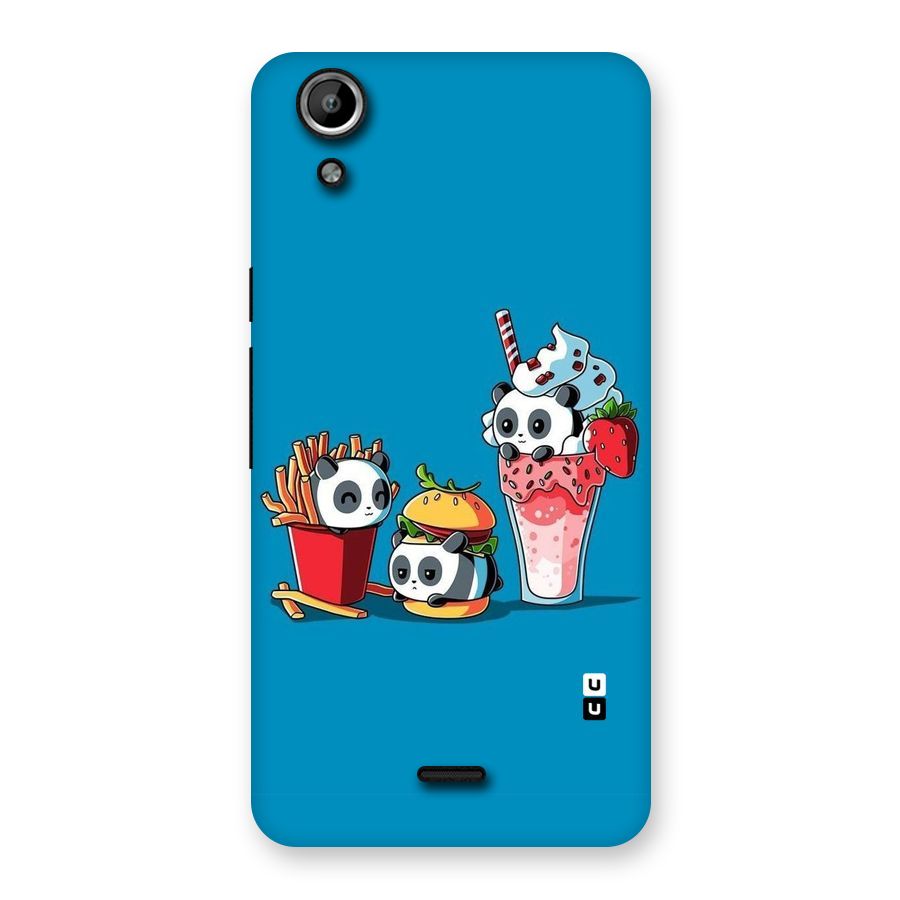 Panda Lazy Back Case for Micromax Canvas Selfie Lens Q345