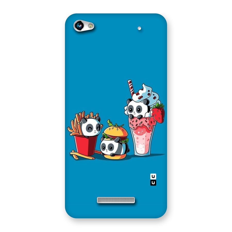 Panda Lazy Back Case for Micromax Hue 2