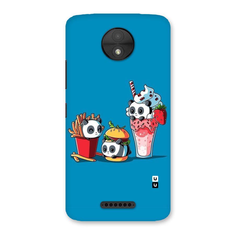 Panda Lazy Back Case for Moto C