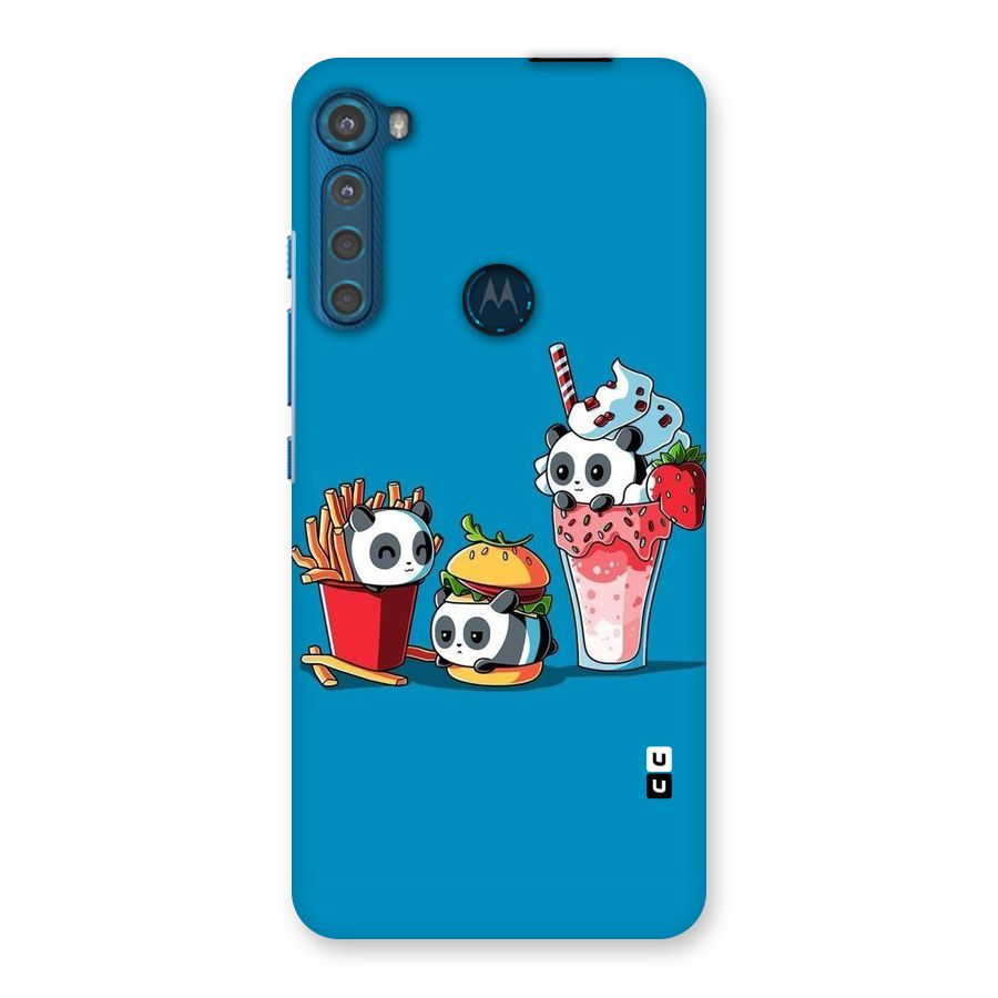 Panda Lazy Back Case for Motorola One Fusion Plus