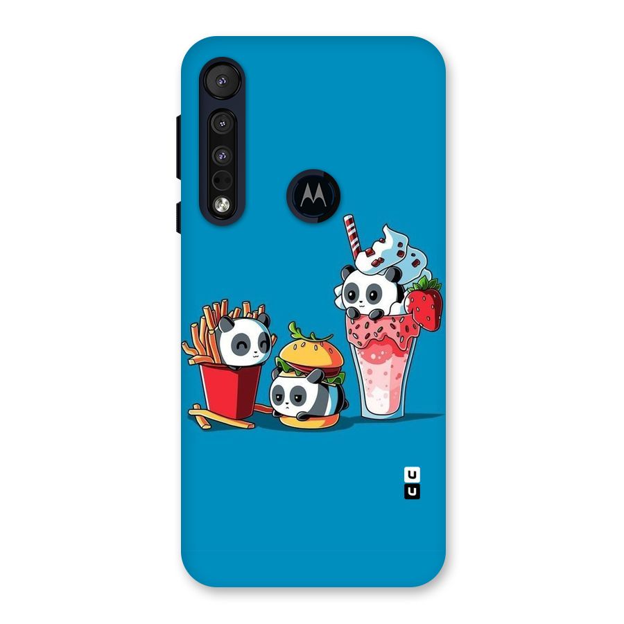 Panda Lazy Back Case for Motorola One Macro