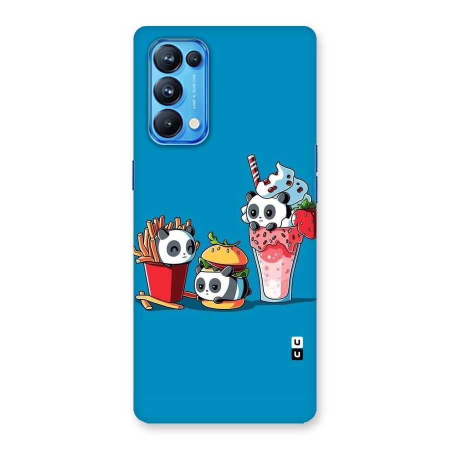Panda Lazy Back Case for Oppo Reno5 Pro 5G