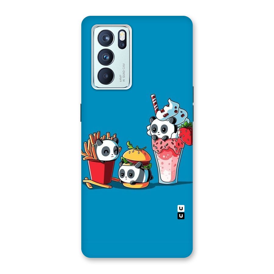 Panda Lazy Back Case for Oppo Reno6 Pro 5G