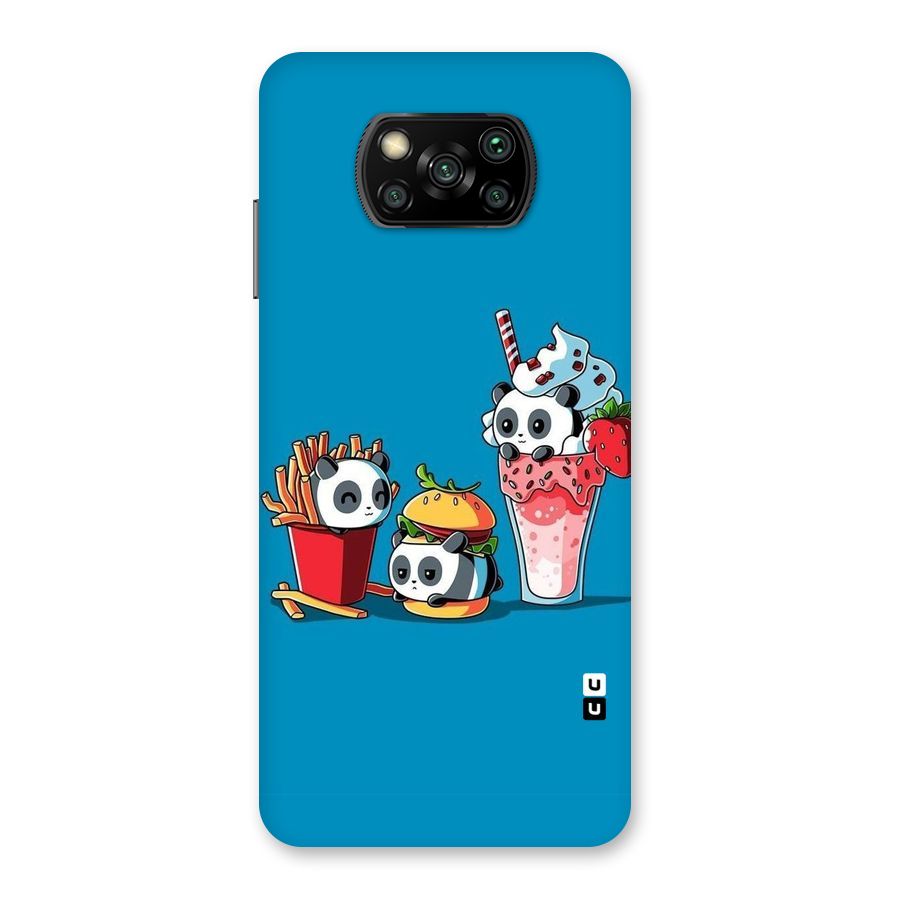 Panda Lazy Back Case for Poco X3