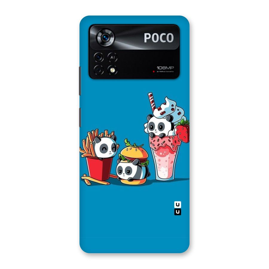 Panda Lazy Back Case for Poco X4 Pro 5G