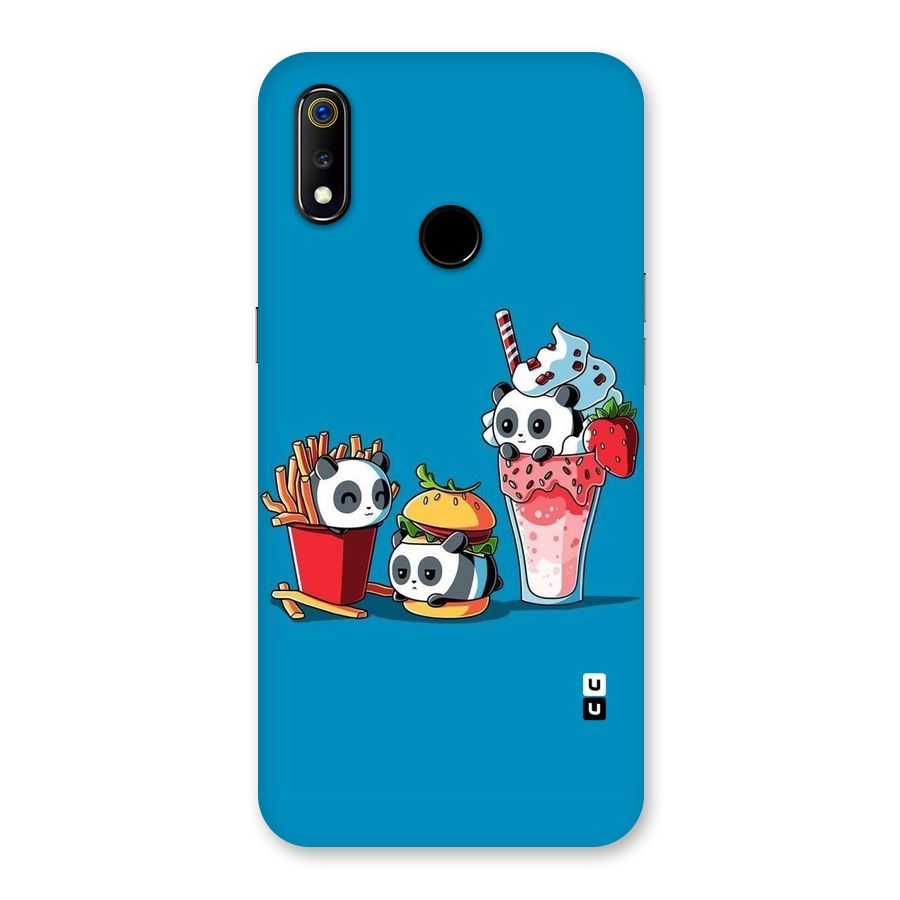 Panda Lazy Back Case for Realme 3