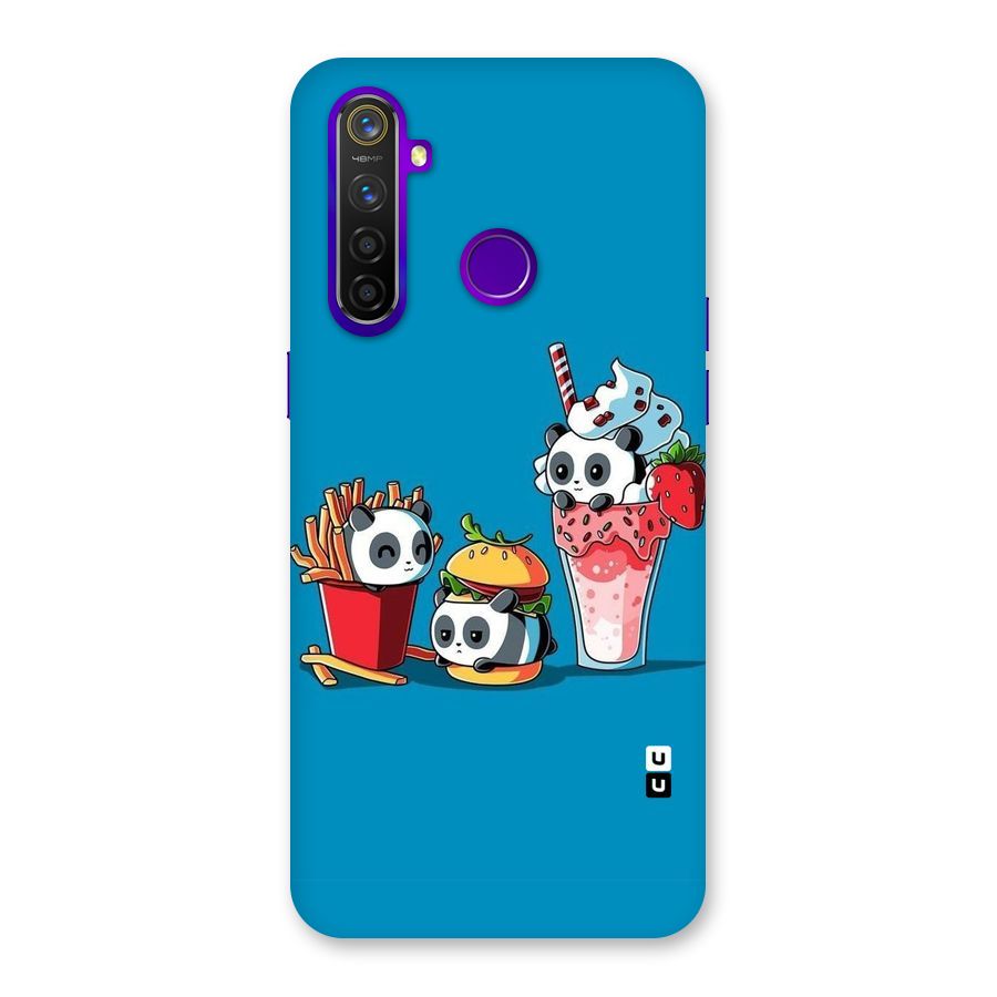 Panda Lazy Back Case for Realme 5 Pro