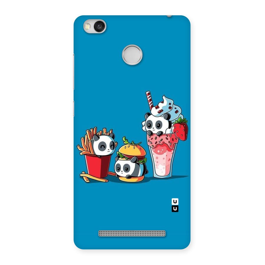 Panda Lazy Back Case for Redmi 3S Prime