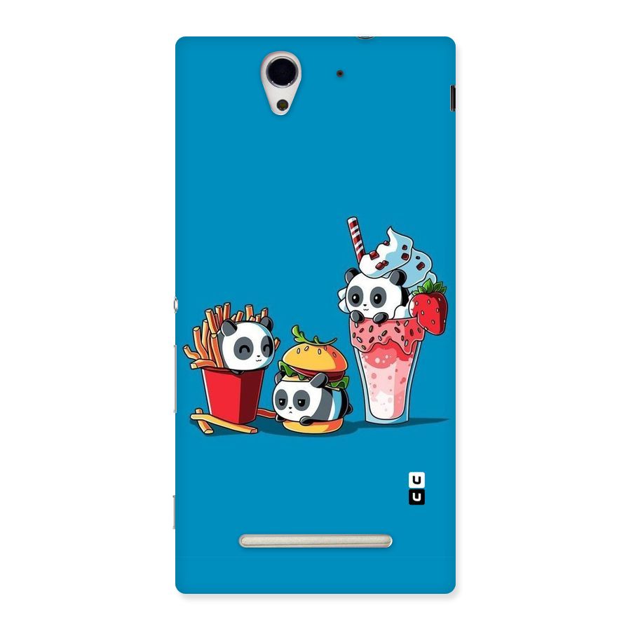 Panda Lazy Back Case for Sony Xperia C3