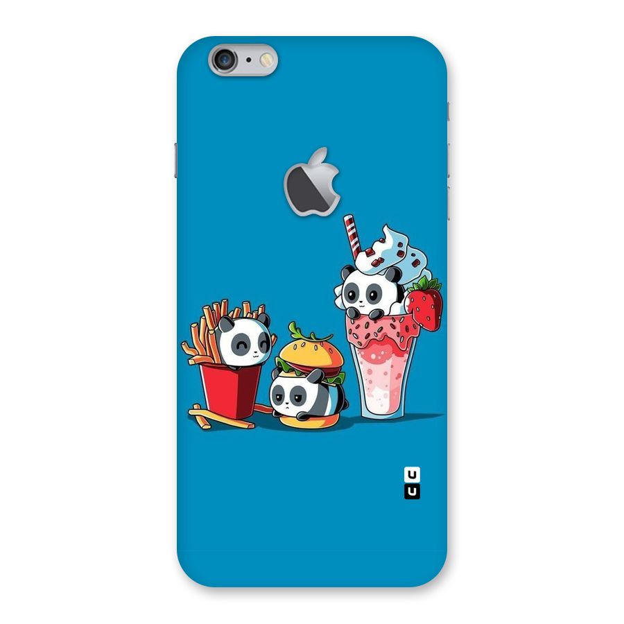 Panda Lazy Back Case for iPhone 6 Plus 6S Plus Logo Cut