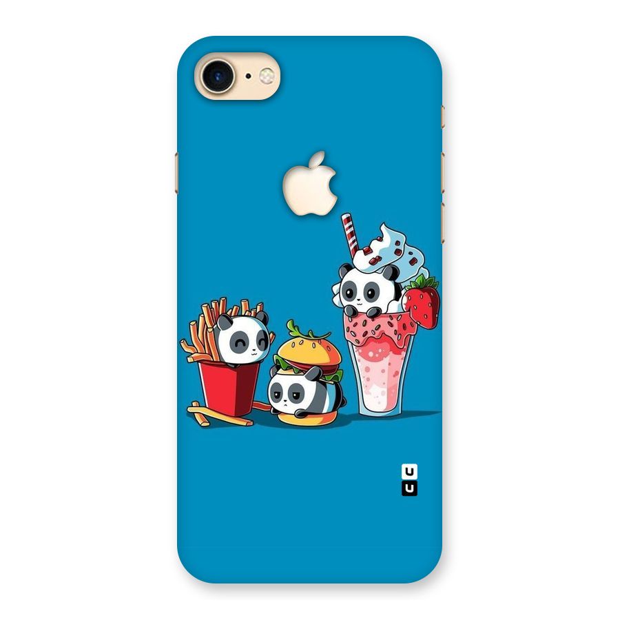Panda Lazy Back Case for iPhone 7 Apple Cut