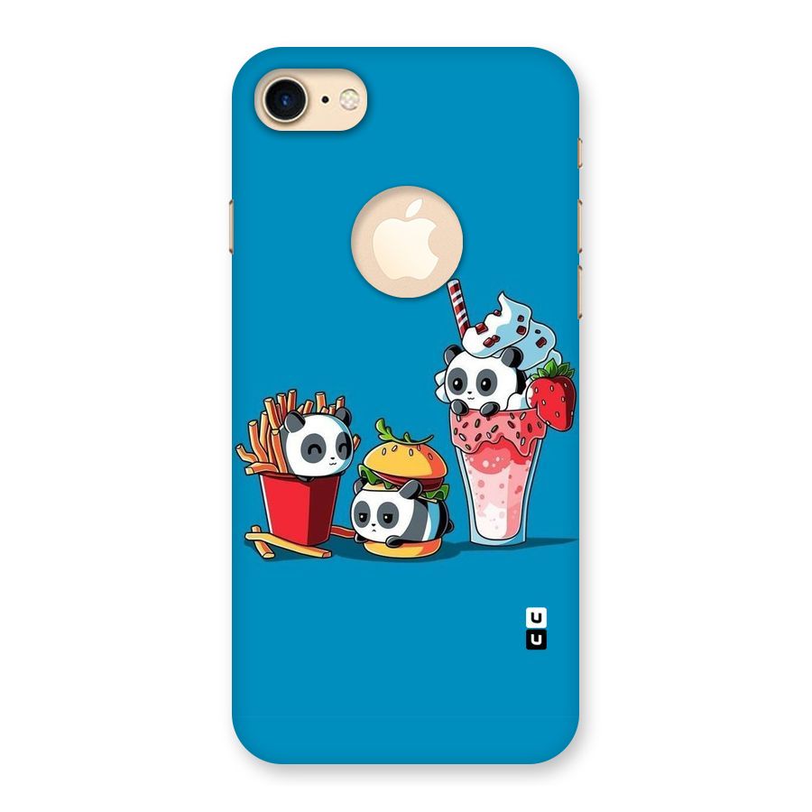 Panda Lazy Back Case for iPhone 7 Logo Cut