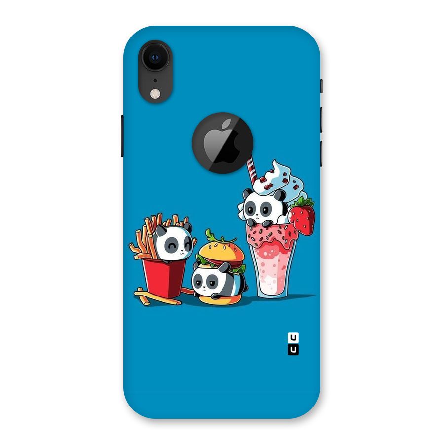 Panda Lazy Back Case for iPhone XR Logo Cut