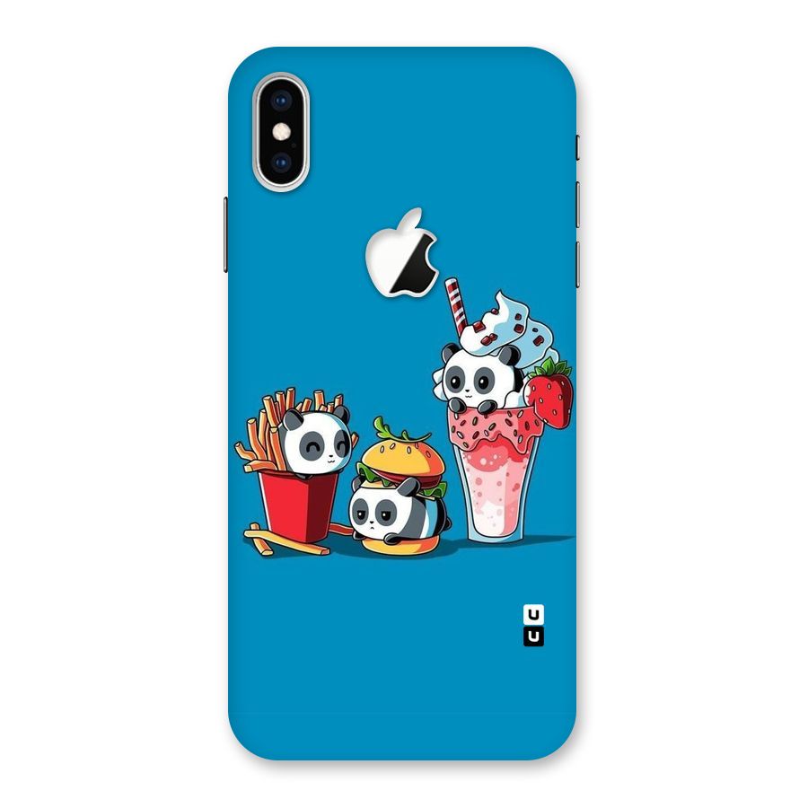 Panda Lazy Back Case for iPhone XS Max Apple Cut