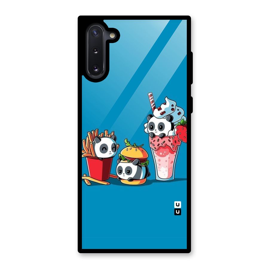 Panda Lazy Glass Back Case for Galaxy Note 10