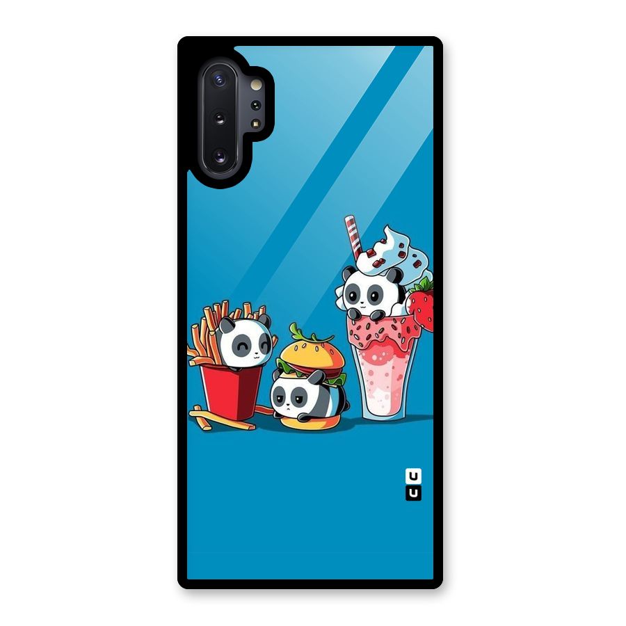 Panda Lazy Glass Back Case for Galaxy Note 10 Plus
