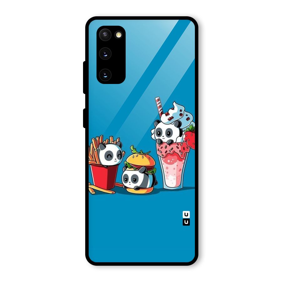 Panda Lazy Glass Back Case for Galaxy S20 FE 5G