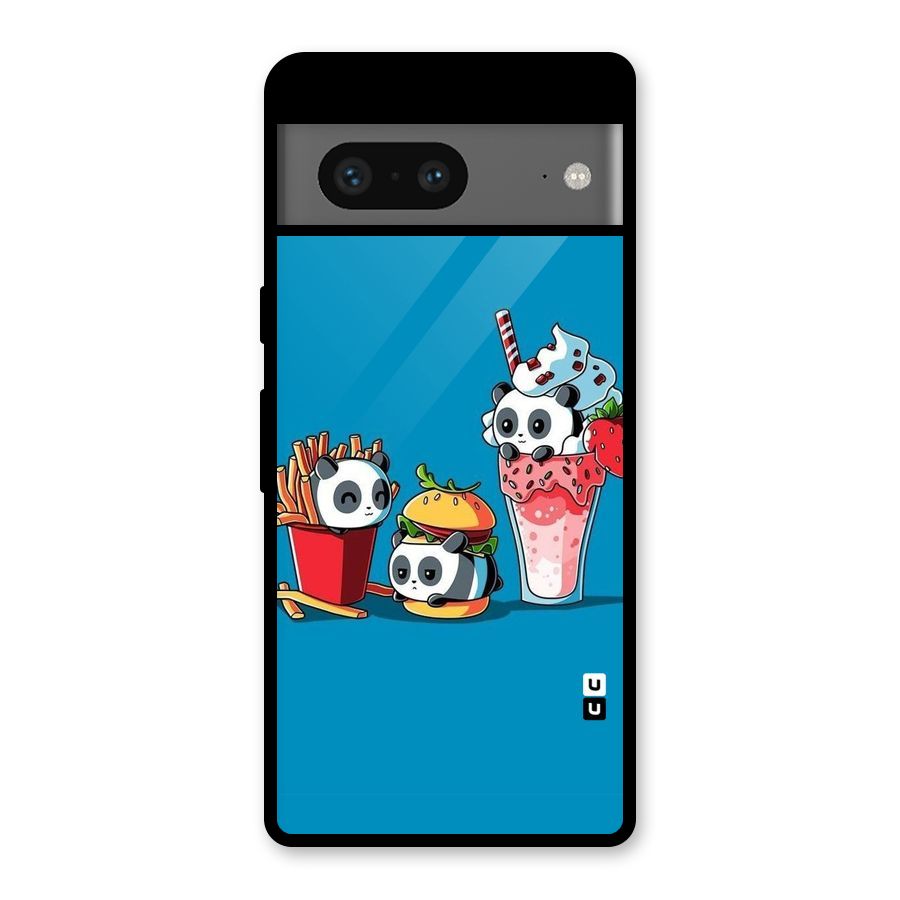 Panda Lazy Glass Back Case for Google Pixel 7