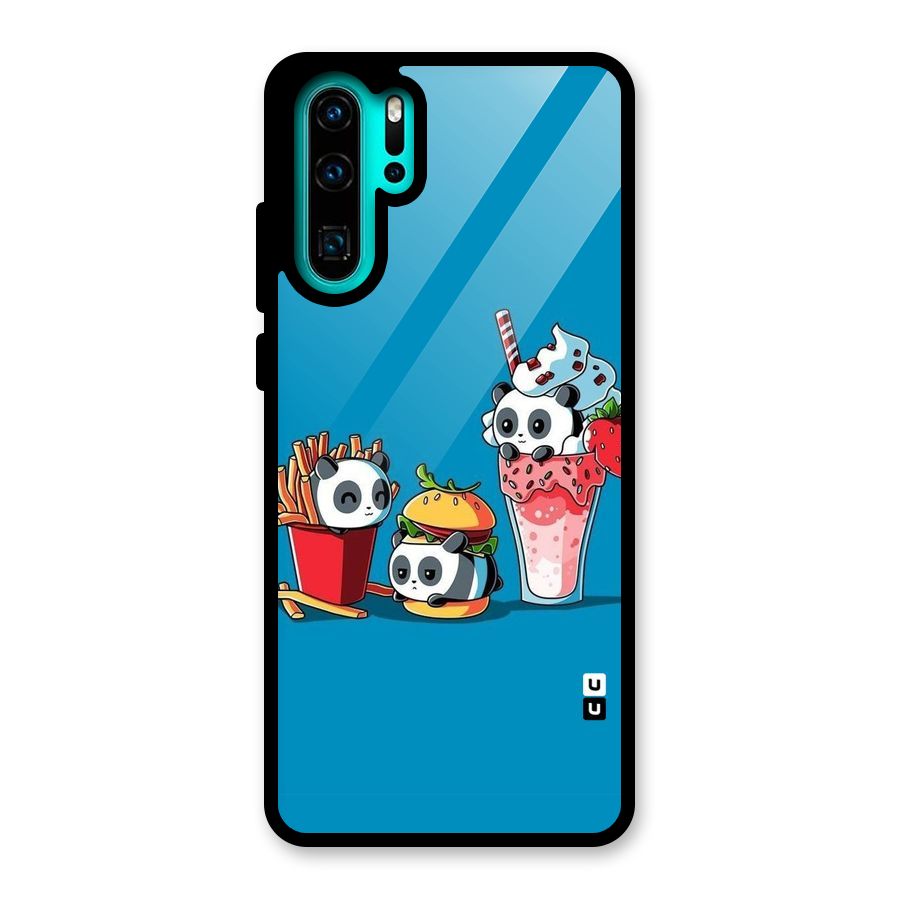 Panda Lazy Glass Back Case for Huawei P30 Pro
