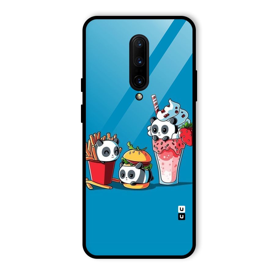 Panda Lazy Glass Back Case for OnePlus 7 Pro