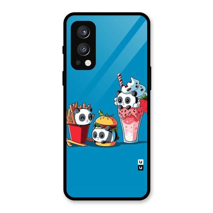 Panda Lazy Glass Back Case for OnePlus Nord 2 5G