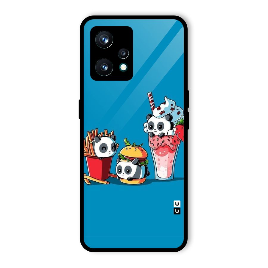 Panda Lazy Glass Back Case for Realme 9 Pro Plus 5G